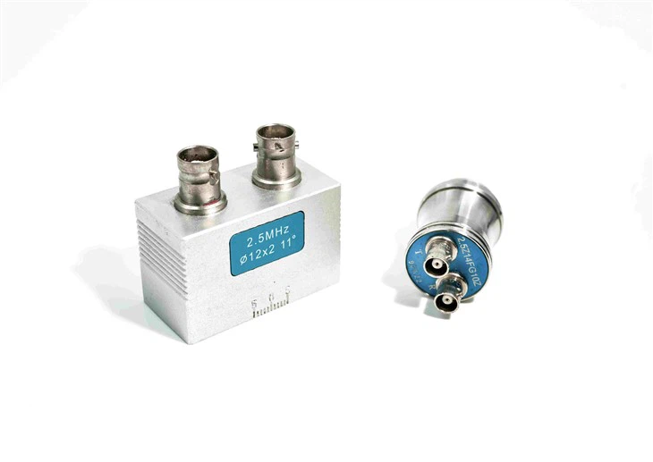 Dual Crystal Ultrasonic Probe