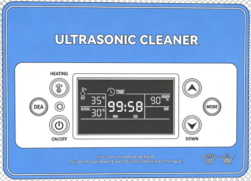 6L Ultrasonic parts cleaner with degas 6L Ultrasonic parts cleaner with degas